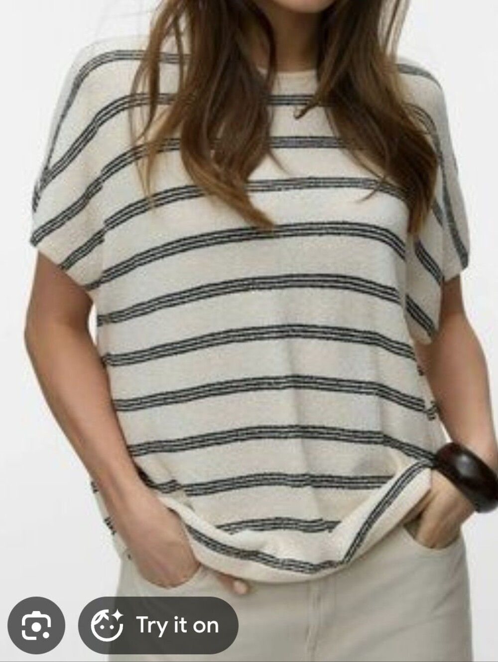 ZARA Rustic Layer T shirt Tee Sz Large L NWT $36